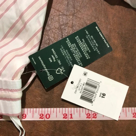 LAUREN RALPH LAUREN Mitered-Stripe Cotton Skirt - Picture 9 of 10